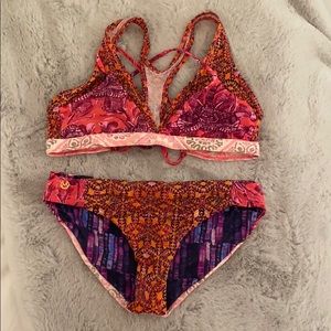 maaji girls bikini set with reversible bottoms